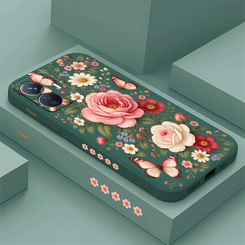 Vivo Y28 - 꽃과 나비 무늬의 Vivo Y400, Y200,