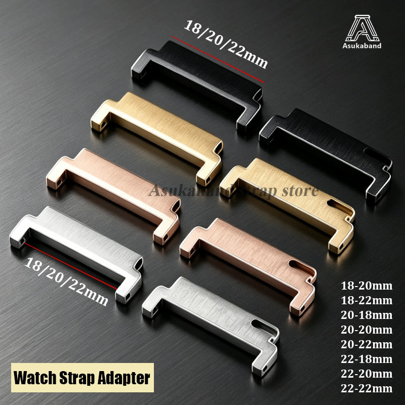 Watch Band Connector - 2개입 퀵 릴리스 시계 스트랩 어댑터
