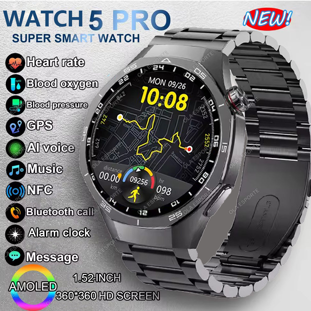 Smartwatch Face - 뉴 워치 5 프로 스마트워치 1.53인치