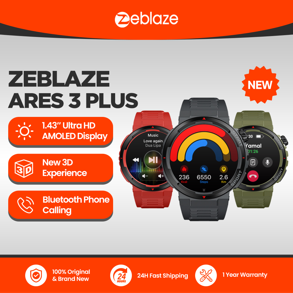Smartwatch Faces - 새로운 Zeblaze Ares 3 Plus 1.43인치
