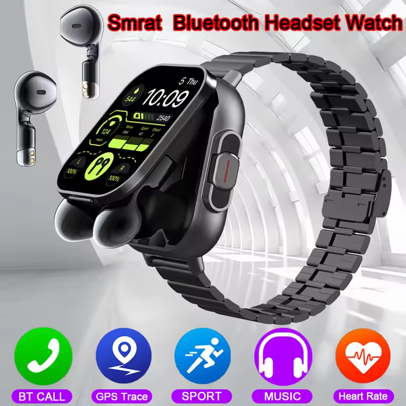 NFC 스마트 시계 TWS 2-in-1 헤드셋 블루투스 - Smartwatch X12 리뷰 및 가격
