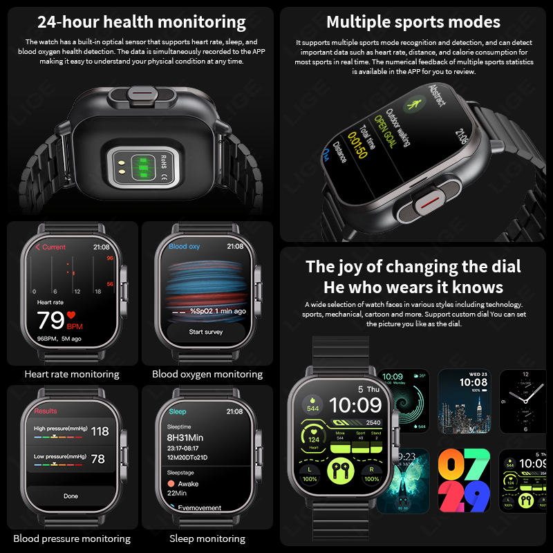 NFC 스마트 시계 TWS 2-in-1 헤드셋 블루투스 - Smartwatch X12 리뷰 및 가격