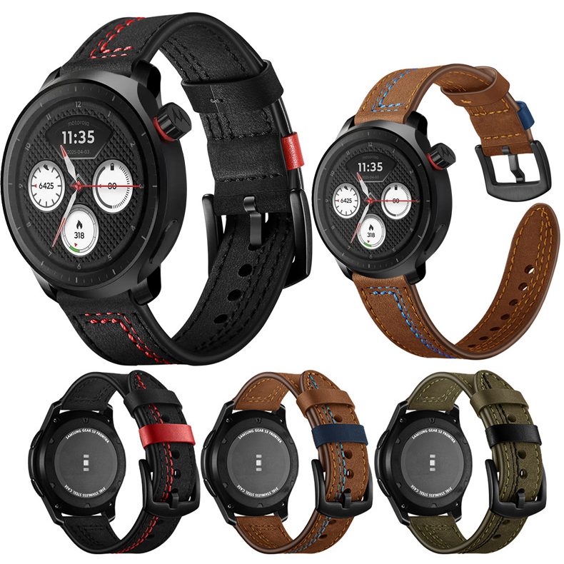 모토로라 모토 워치 2026용 가죽 시계 스트랩 모토로 - Motorola Smartwatch Accessories 리뷰 및 가격
