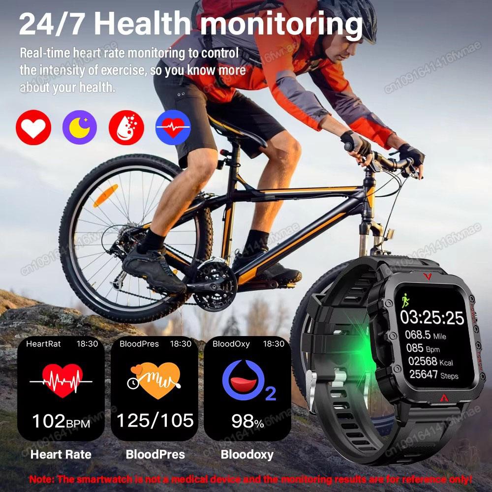 새로운 남성용 스마트워치 LED 손전등 야외 GPS 스 - Smartwatch X12 리뷰 및 가격