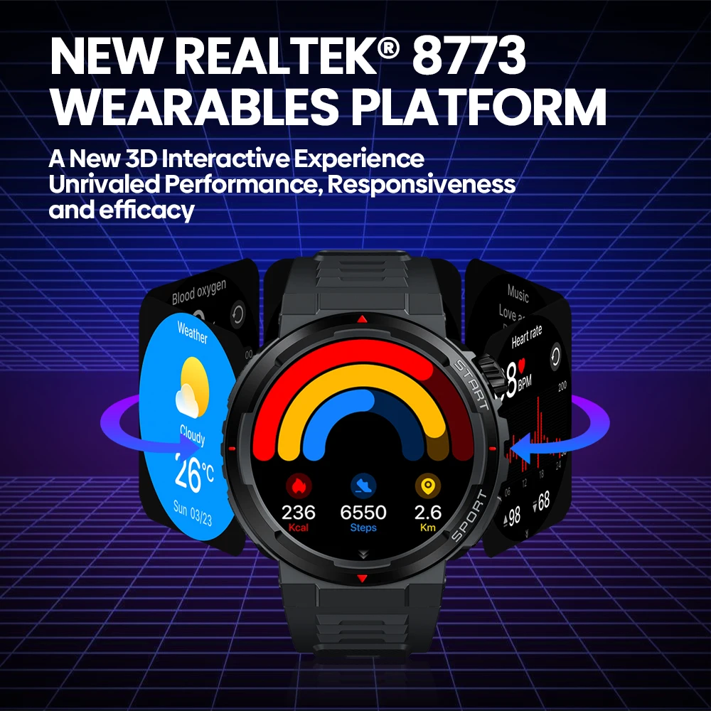 새로운 Zeblaze Ares 3 Plus 1.43인치 - Smartwatch Faces 리뷰 및 가격