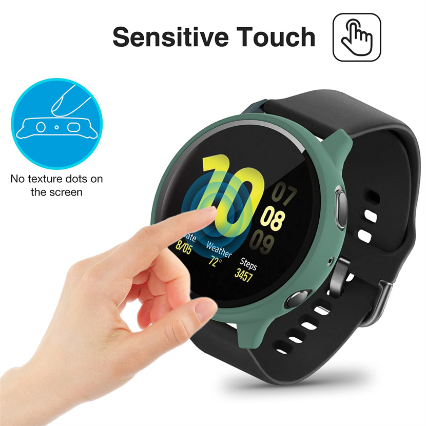 삼성 갤럭시 시계 활성 2에 대한 강화 유리 케이스 4 - Huawei Smartwatch Accessories 리뷰 및 가격