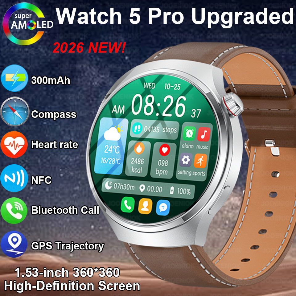 2026 새로운 시계 5 프로 업그레이드 GPS NFC - Smartwatch Face 리뷰 및 가격