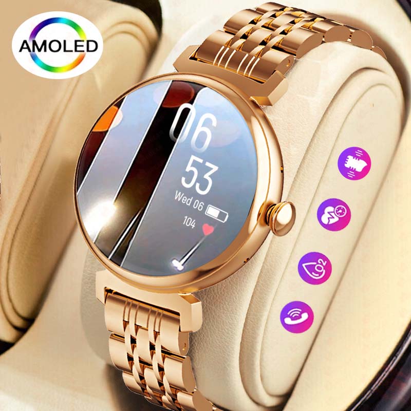 여성용 AMOLED 스크린 패션 스마트 워치 스크린,  - Smartwatch Face 리뷰 및 가격